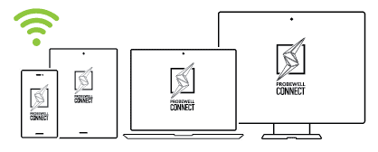 Probewell Connect 2.0 | Compatible con iOS, Android y Windows | Celular | Tableta | Ordenador portátil | Ordenador