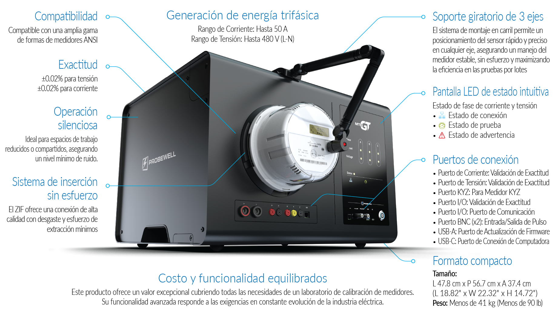 MT3 Características del Producto